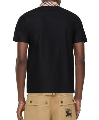  Check Collar Cotton Polo Shirt