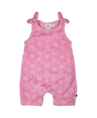 Girls' Terry Cloth Sleeveless Romper with Bows - Baby