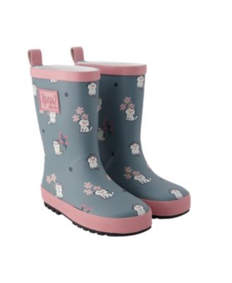 Girls' Waterproof Animal Rain Boots in Natural Rubber - Baby, Little Kid, Big Kid
