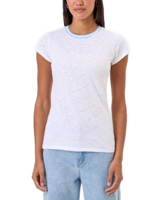 Double Shimmer Tipped Ringer Tee