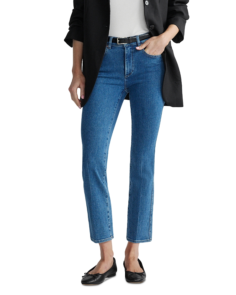 DL1961 Mara Mid Rise Instasculpt Straight Ankle Jeans in North Beach