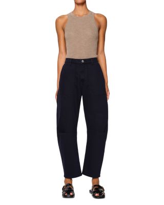 Bilie Easy Barrel High Rise Jeans in Navy Marine