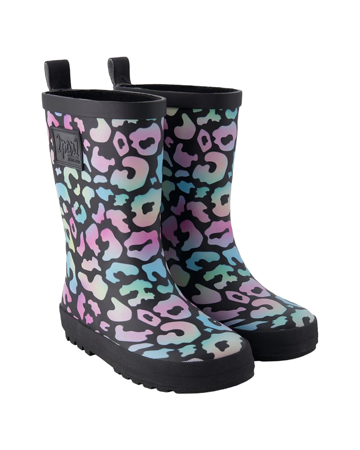 Deux par Deux Girls' Waterproof Animal Rain Boots