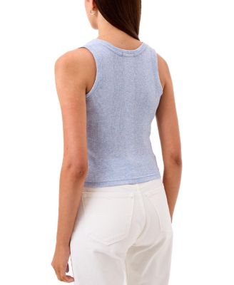  Variegated Rib Crop Tank Top