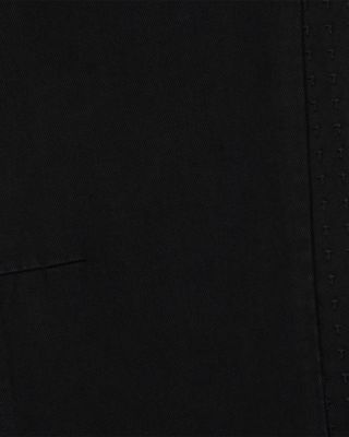 Straight Leg Side Panel Jeans in Black 3D Cross