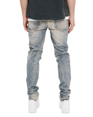 Skinny Jewel Print Jeans in Light Indigo