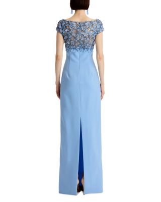 Bitty Hoya Floral Embroidered Gown