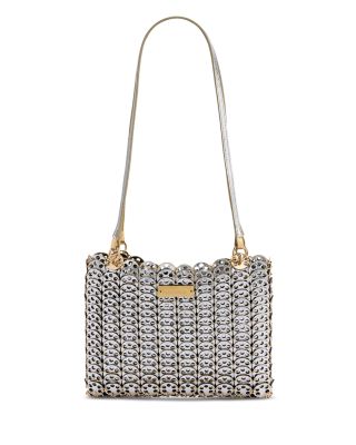 Leather & Metal Disc Shoulder Bag