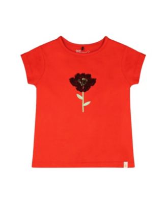 Girls' Organic Cotton Jersey Short Sleeve Flower T-Shirt - Little Kid