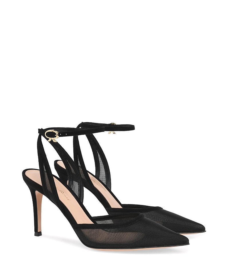 Gianvito Rossi Women's Dorotea D'Orsay 85 Ankle Pump