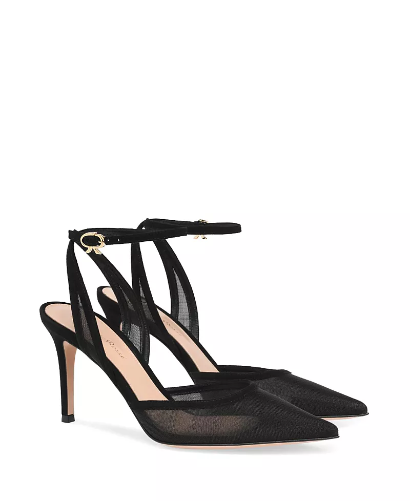 Gianvito Rossi Women's Dorotea D'Orsay 85 Ankle Pump