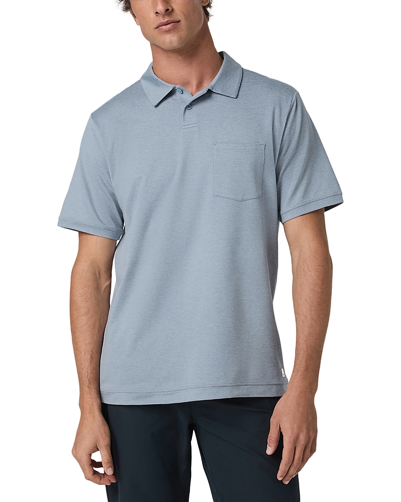 Vuori Ponto Performance Polo Shirt in Black Heather