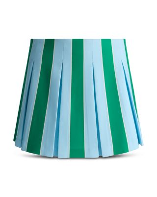 Emilie Wide Pleated Mini Skirt