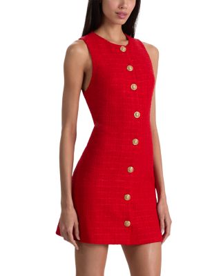 Cade Button Front Sleeveless Dress