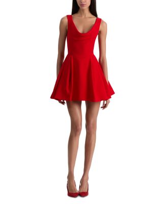 Estrella Drape Flare Dress