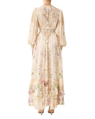 Silk Button Front Dress