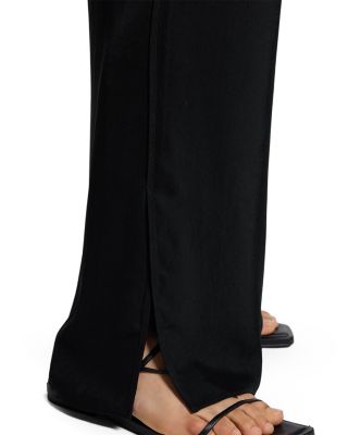 Slit Hem Pull On Pants