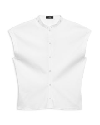 Cap Sleeve Shirt in Good Poplin
