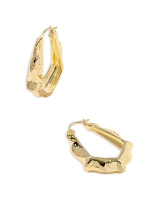 Adriana Scallop Frame Hoop Earrings