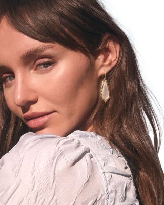 Adriana Scallop Frame Drop Earrings