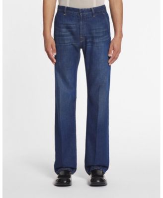 Straight Fit Denim Pants in Light Wash