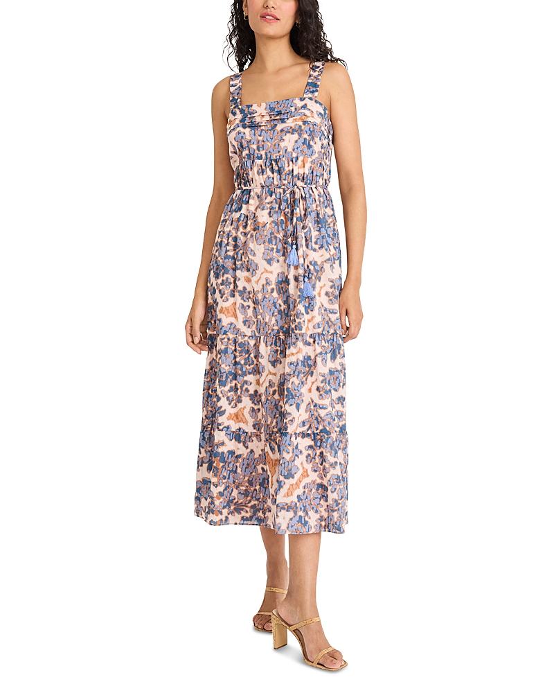 The Good Journey Printed Sleeveless Tank Midi Dress