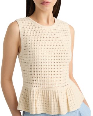 Sleeveless Peplum Sweater