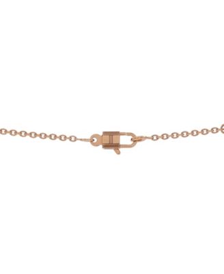 Amulettes Cadenas Pendant Necklace 18K Rose Gold with Diamonds, 15.75"
