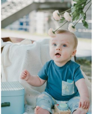 Boys' Organic Cotton Turtle Print Jersey T-Shirt and Pants Set - Baby