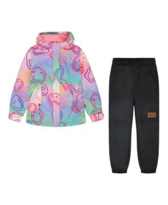 Girls' Two-Piece Mid-Season Smileys Outerwear Set - Big Kid