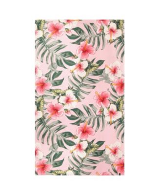  Girls' Lightweight Hibiscus Beach Towel - Big Kid