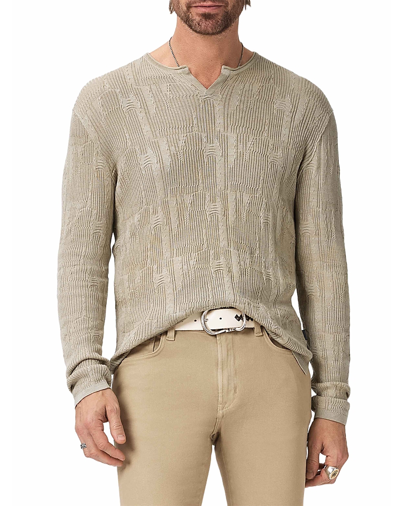 John Varvatos Vinny Broken Pattern Henley Shirt