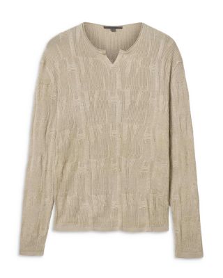 Vinny Broken Pattern Henley Shirt