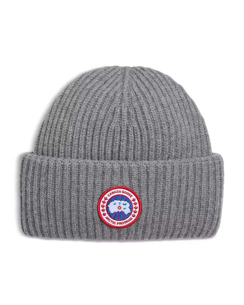 Canada Goose Wool & Cashmere Ribbed Hat
