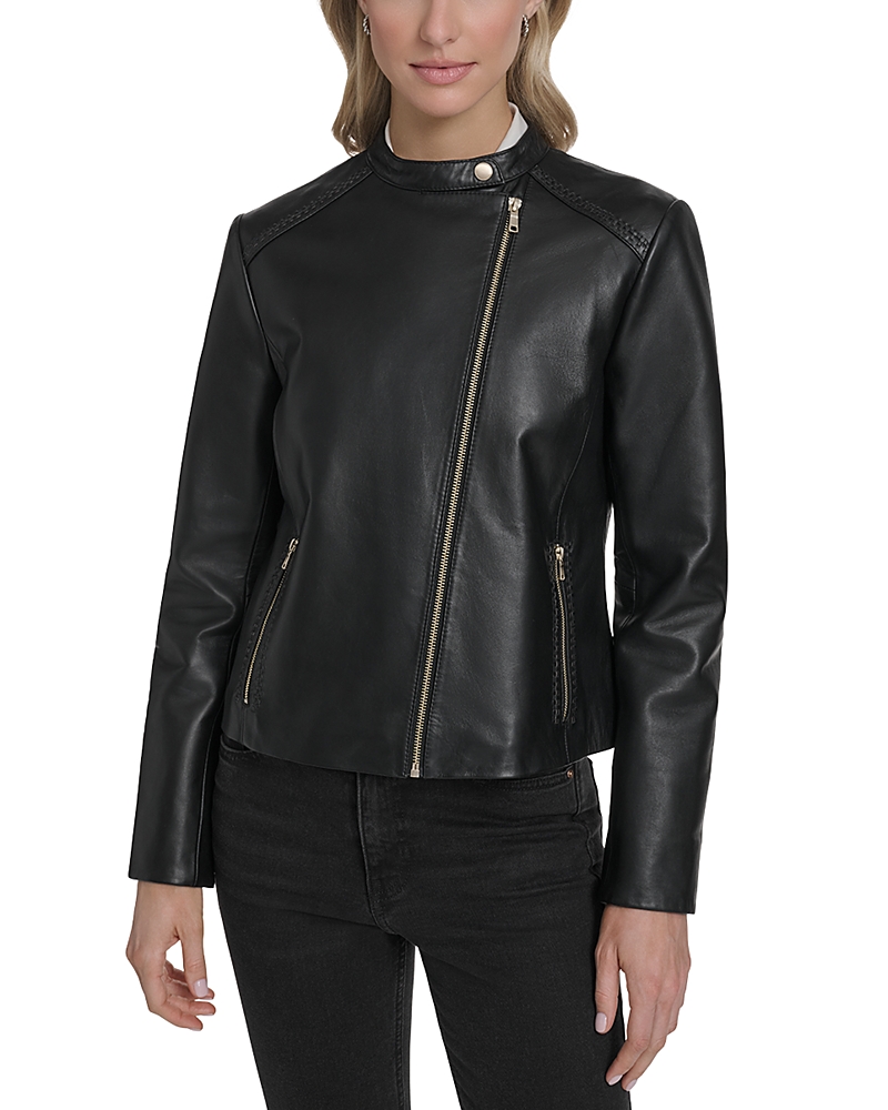 Cole Haan Stand Collar Racer Jacket