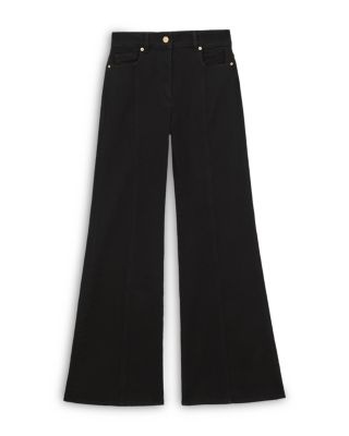 June Mid Rise Flare Jeans in Black
