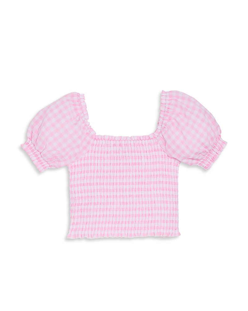 Aqua Girls' Smocked Top, Little Kid, Big Kid - Exclusive