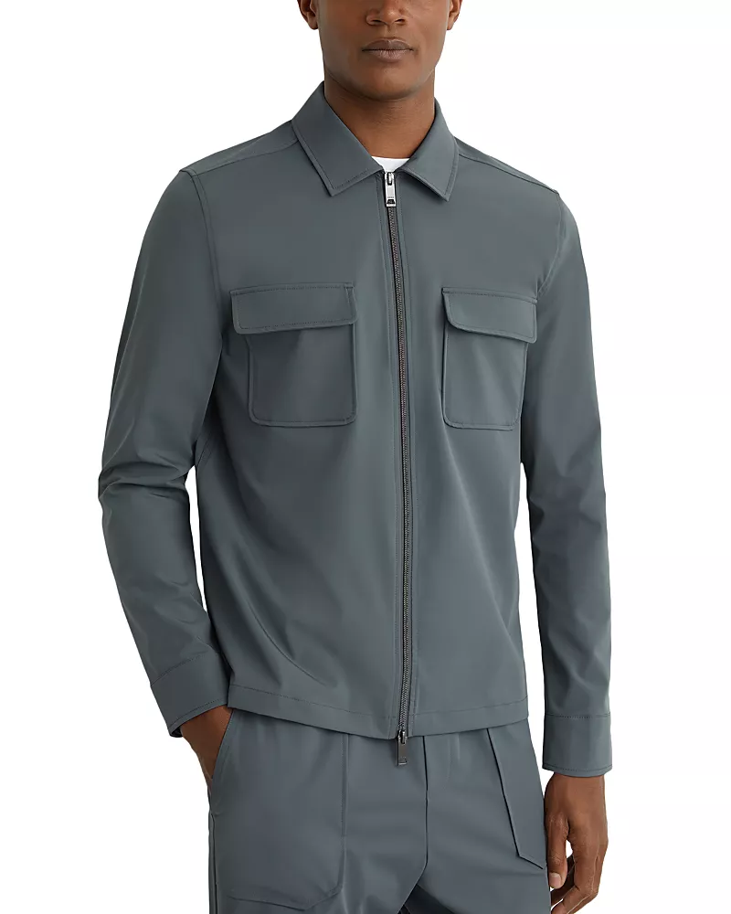 Reiss Technical Zip Overshirt
