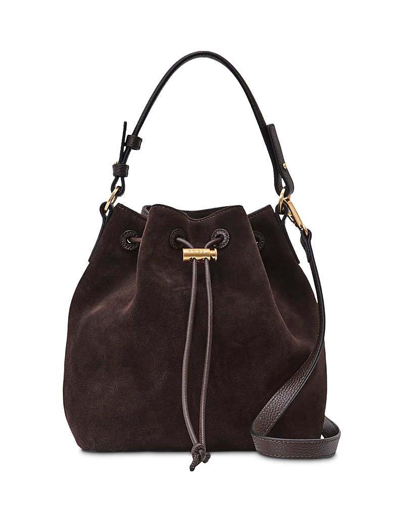 Reiss Esther Suede Bucket Bag