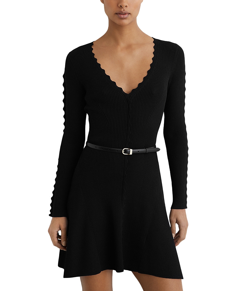 Reiss Orla Scalloped Minidress