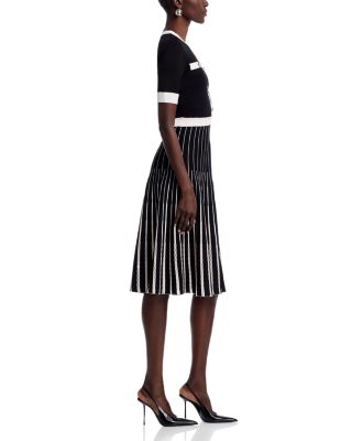 Wrinkle Resistant Monochrome Soft Knit Dress