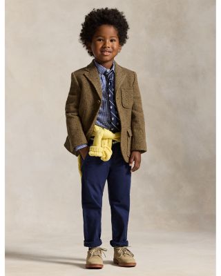 Boys' Gingham Cotton Poplin Shirt - Little Kid