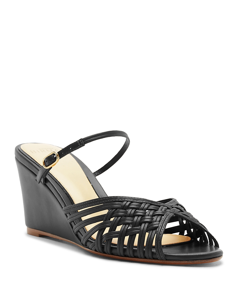 Alexandre Birman Women's Lillian Leather Wedge Sandals