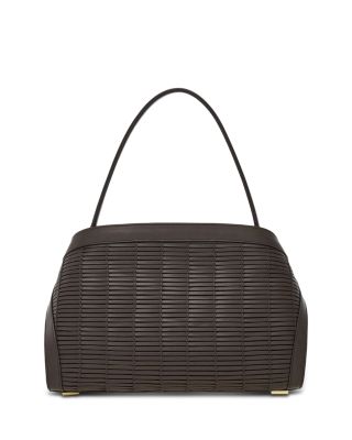 Hug Medium Woven Leather Handbag