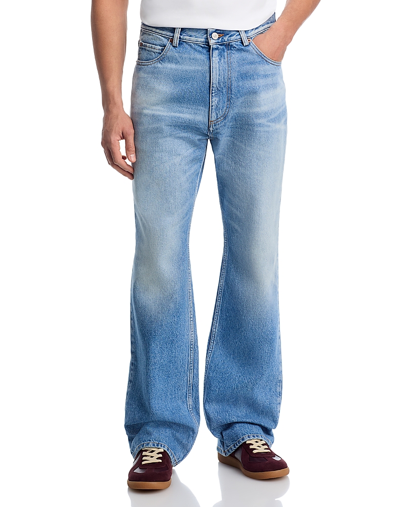 MM6 Maison Margiela Five Pocket Straight Fit Jeans in Blue