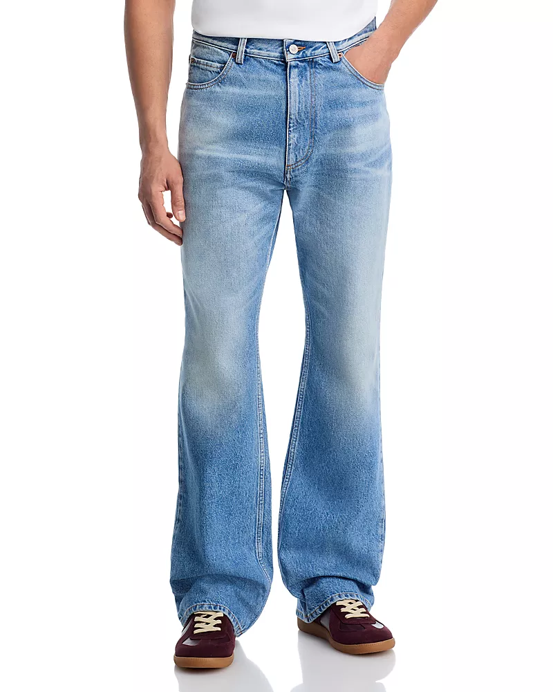 MM6 Maison Margiela Five Pocket Straight Fit Jeans in Blue