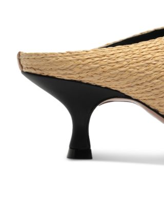 Women's Raffia Icons Kitten Heel Sandals
