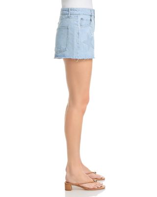 Embossed Star Denim Shorts - Exclusive 