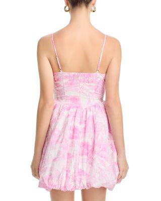 Shell Toile Bubble Mini Dress - Exclusive 