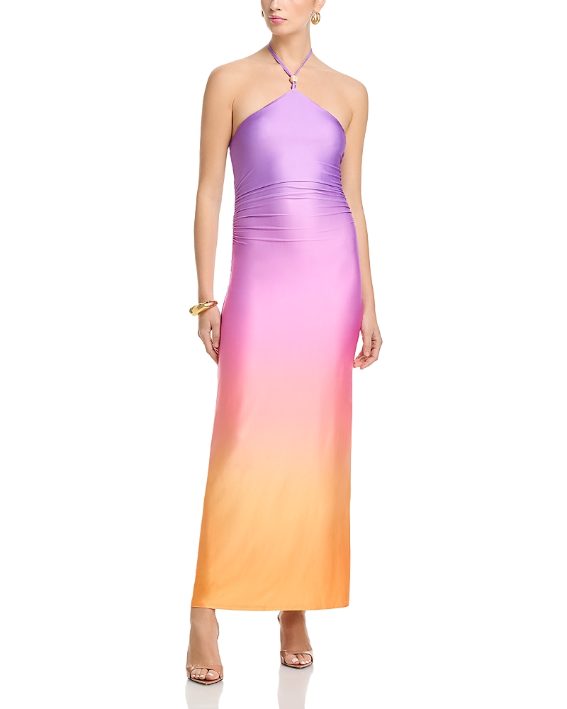 Aqua Halter Neck Dress - Exclusive